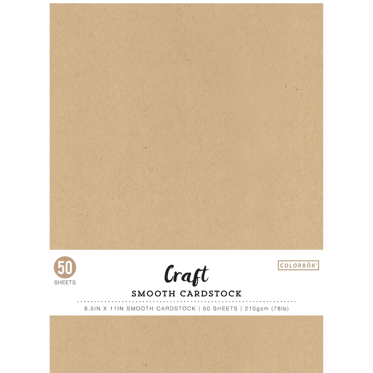 Colorbok® Craft 8.5" x 11" Cardstock Paper, 50 Sheets